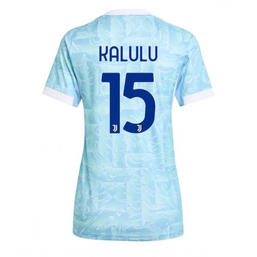 Juventus Pierre Kalulu #15 Bortatröja Dam 2025-26 Kortärmad Juventus Pierre Kalulu #15 Bortatröja Dam 2025-26 Kortärmad